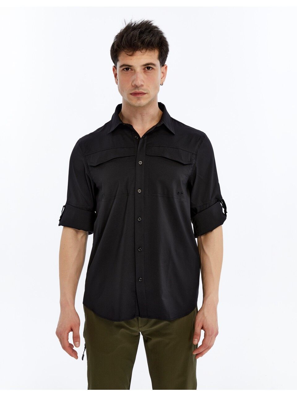Champp Nomadflex Outdoor Erkek Gömlek Siyah