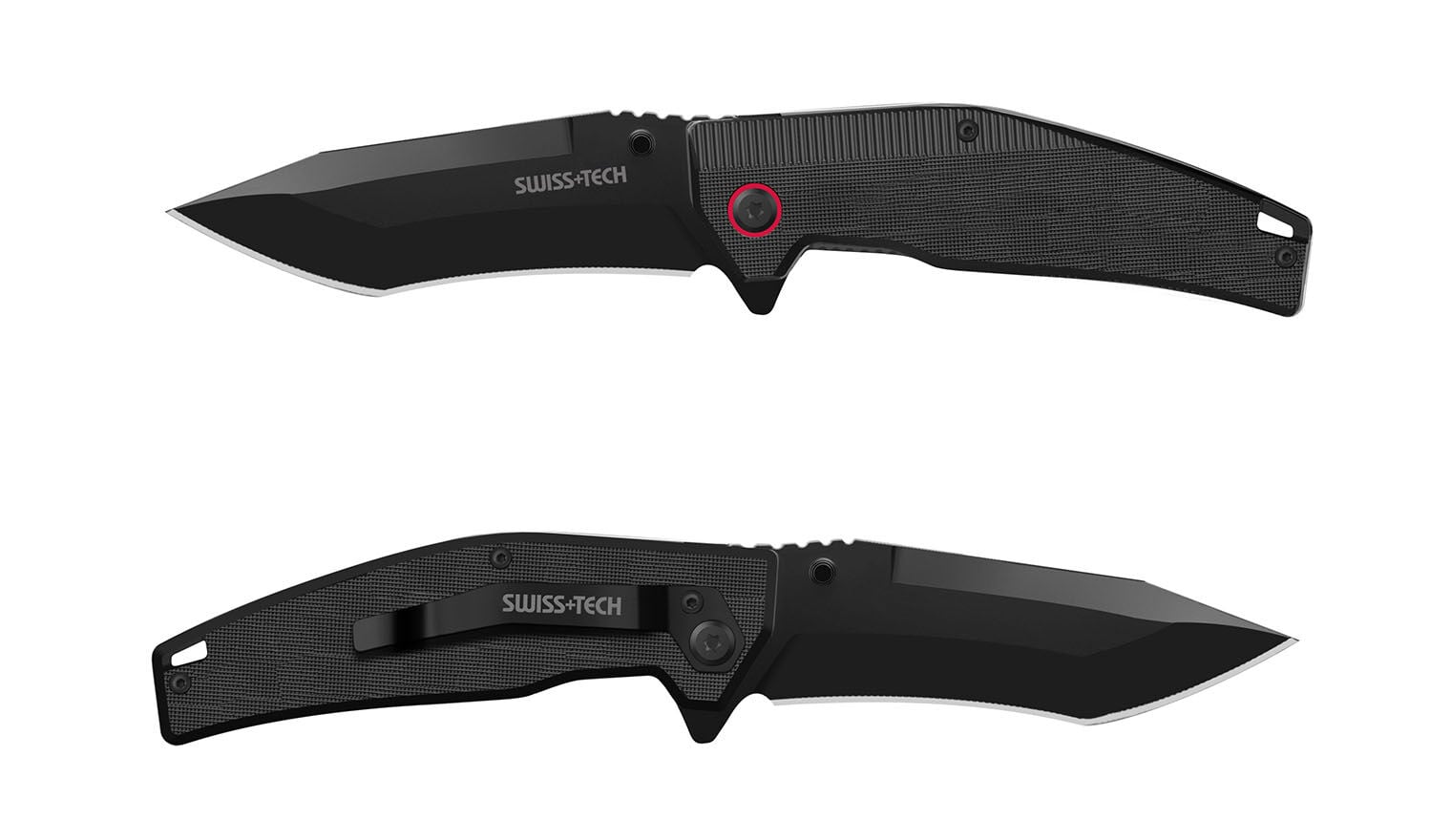 SwissTech G10 FOLDİNG KNİFE-BLACK TİNİ