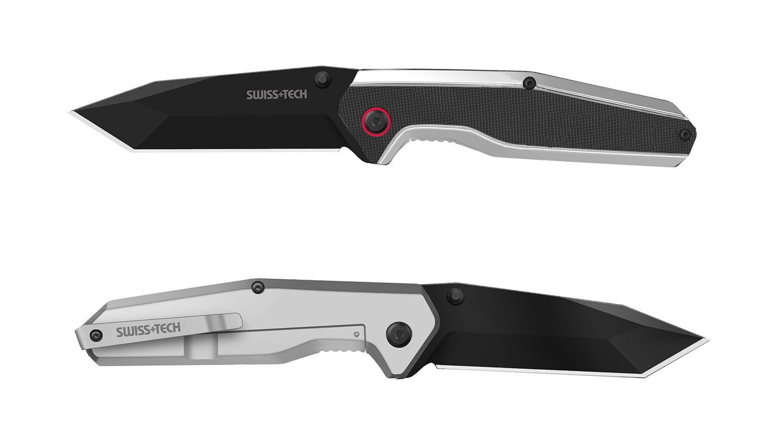 SwissTech G10 TİTANİUM BLACK POCKET FOLDİNG KNİFE