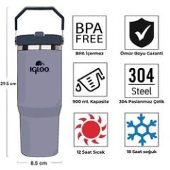 Igloo Powder Termos 900ml-MAVİ