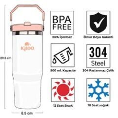 Igloo Powder Termos 900ml-BEYAZ