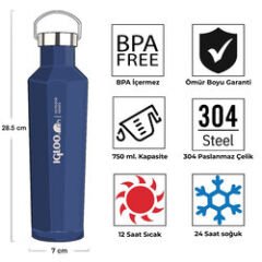 Igloo Pentagon Termos 750ml-LACİVERT