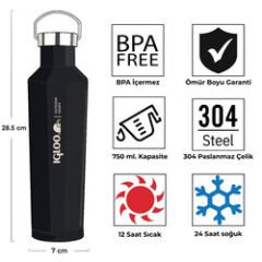 Igloo Pentagon Termos 750ml-SİYAH