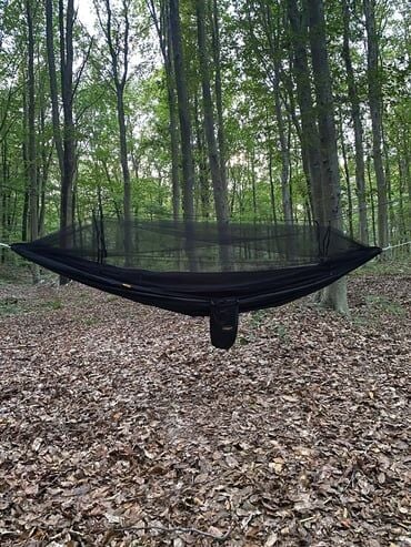 CAMPANDMAP Black&Black Cibinlikli Hamak (YENİ NESİL KUMAŞ)