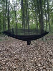 CAMPANDMAP Black&Black Cibinlikli Hamak (YENİ NESİL KUMAŞ)