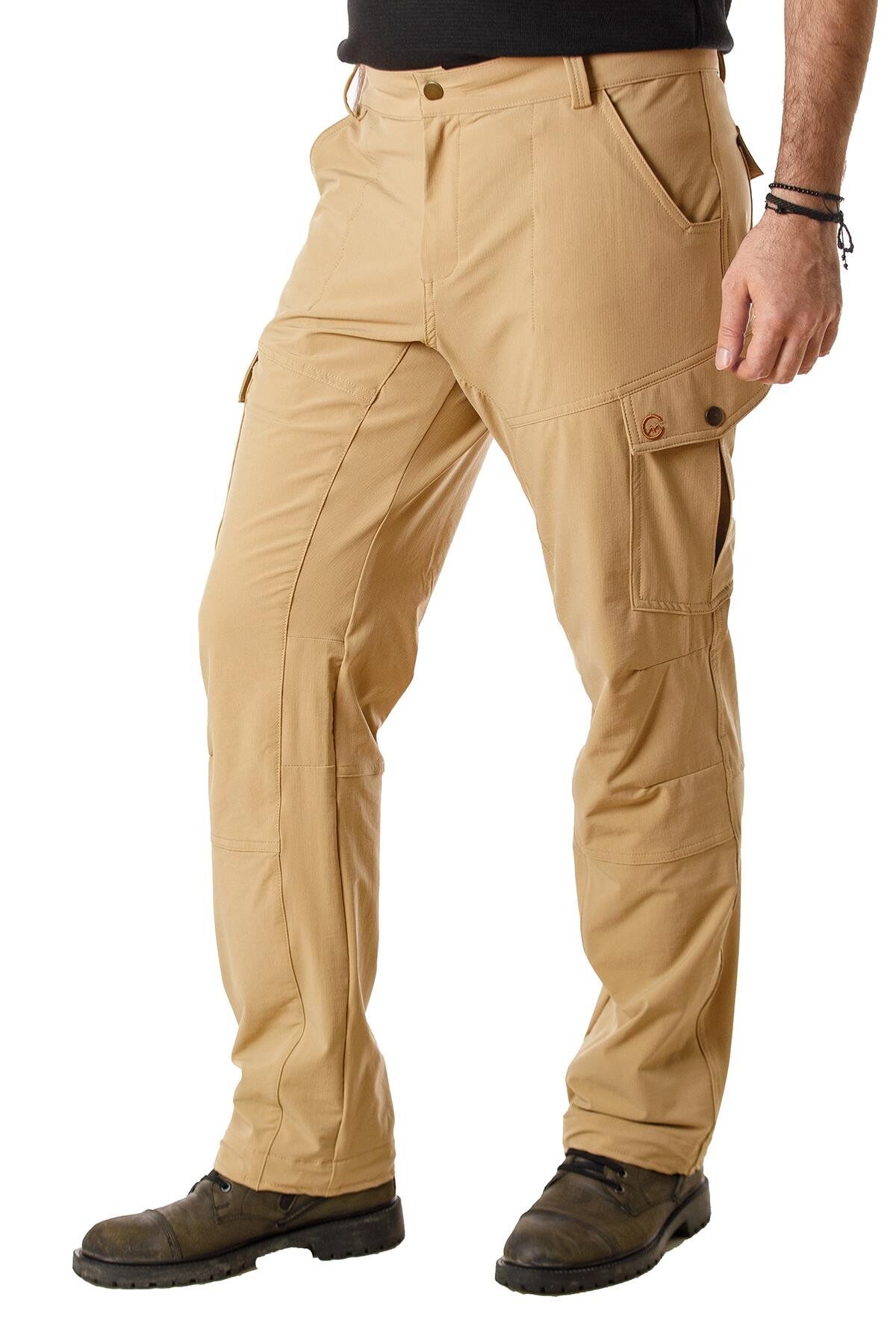 CAMPANDMAP Trekking Kargo Pantolon Bej (Model: Feather)