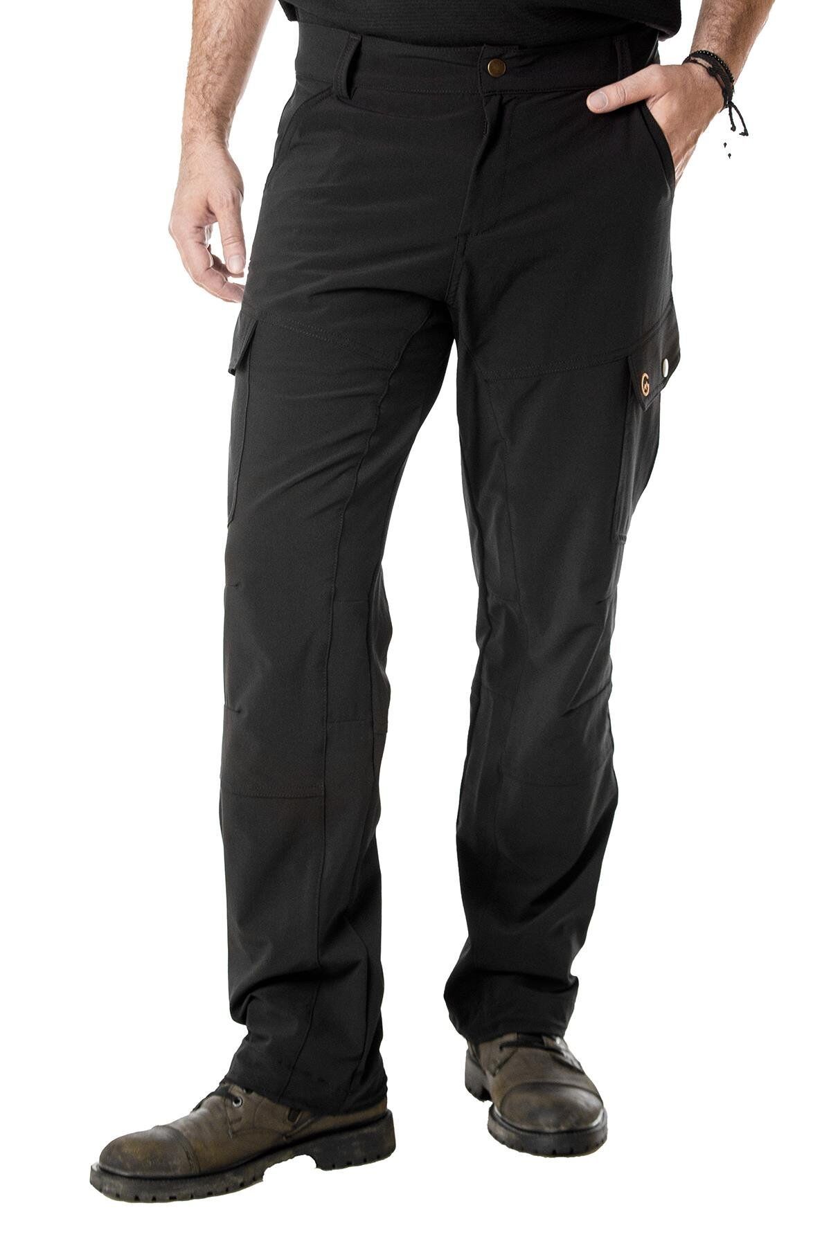 CAMPANDMAP Trekking Kargo Pantolon Siyah (Model: Feather)