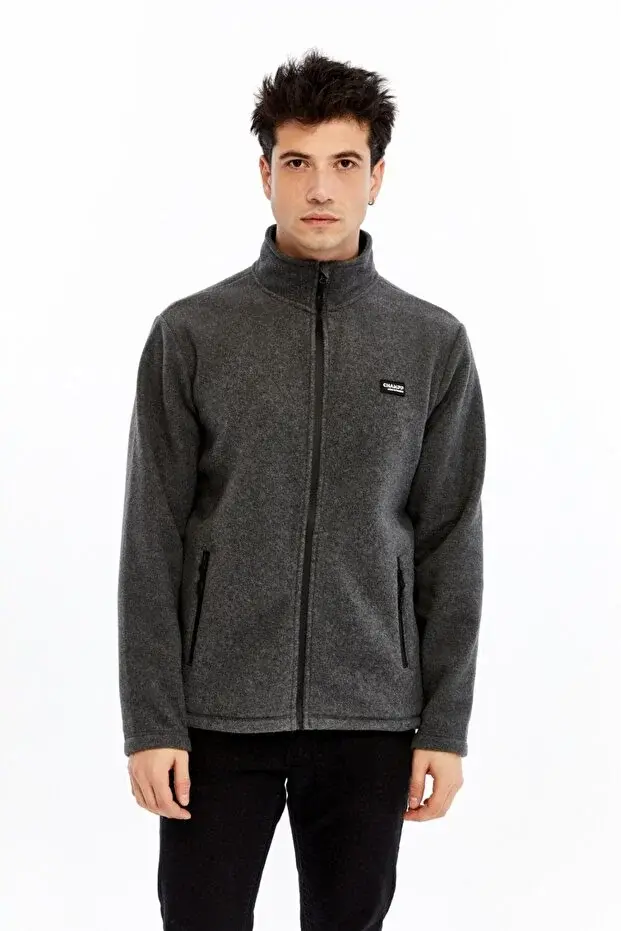 Champp Horizon Tam Fermuarlı Unisex Antrasit Polar Cmp2505-16