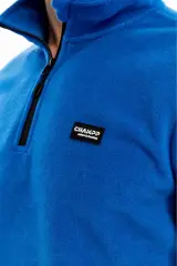 Champp Summit Yarım Fermuarlı Unisex Mavi Polar Cmp2506-07
