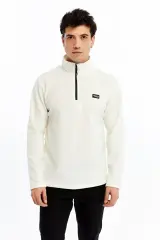 Champp Summit Yarım Fermuarlı Unisex Beyaz Polar Cmp2506-01