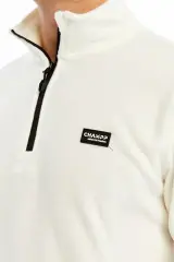 Champp Summit Yarım Fermuarlı Unisex Beyaz Polar Cmp2506-01