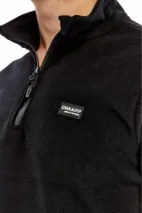 Champp Summit Yarım Fermuarlı Unisex Siyah Polar Cmp2506-02